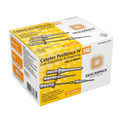 Cateter Periférico Intravenoso com Dispositivo de Segurança Descartável