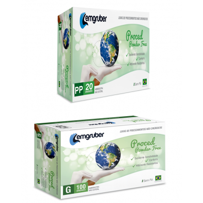 Luva de Procedimento não Estéril sem Pó  Powder Free
